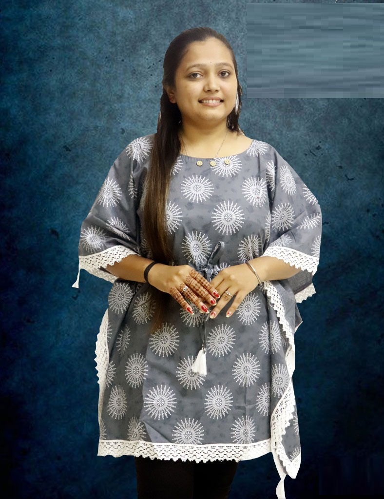 Vassu Kaftan 2 Stylish Casual Wear Cotton Printed Ladies Top Collection